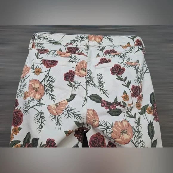 NYDJ Multicolor Floral Print Women’s Skinny Ankle Stretch Jeans Lift x Tuck Sz12 - Picture 4 of 6